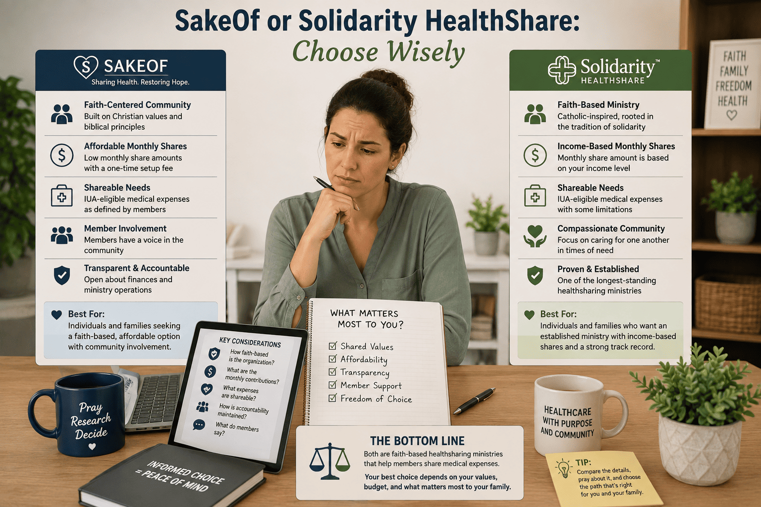 SakeOf or Solidarity HealthShare: Choose Wisely